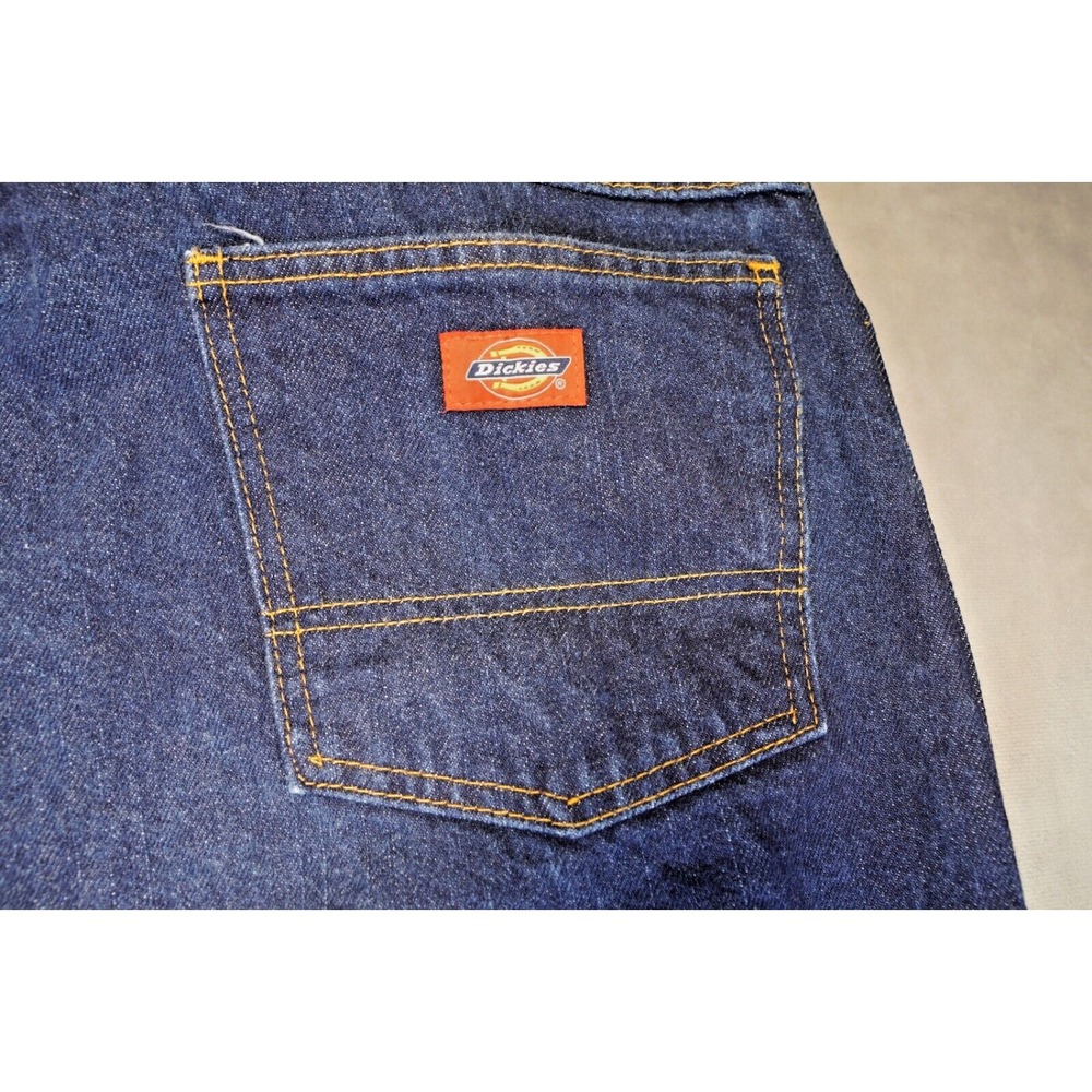 Dickies Jeans Men 38x30 (36x31) Blue Straight Dark Denim Pants